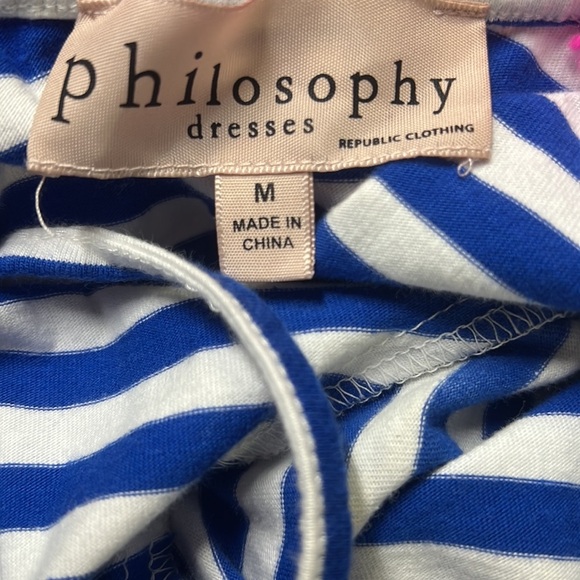 Philosophy Striped Beaded Tassel Back Dress - Picture 6 of 8